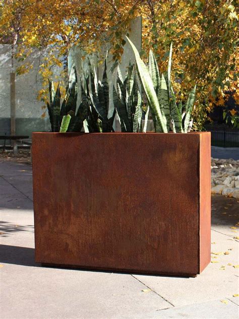 veradek steel planter box|corten steel planters.